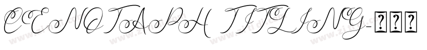 CENOTAPH TITLING字体转换